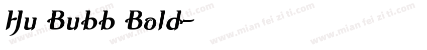 Hu Bubb Bold字体转换